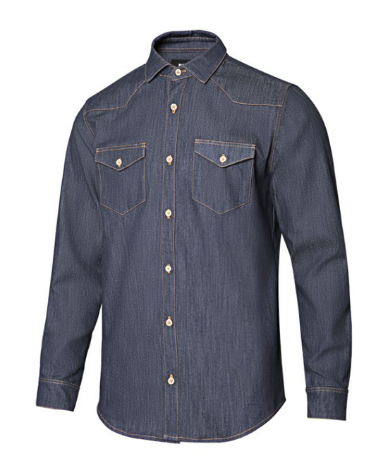 CAMISA DENIM STRETCH MANGA LARGA HOMBRE