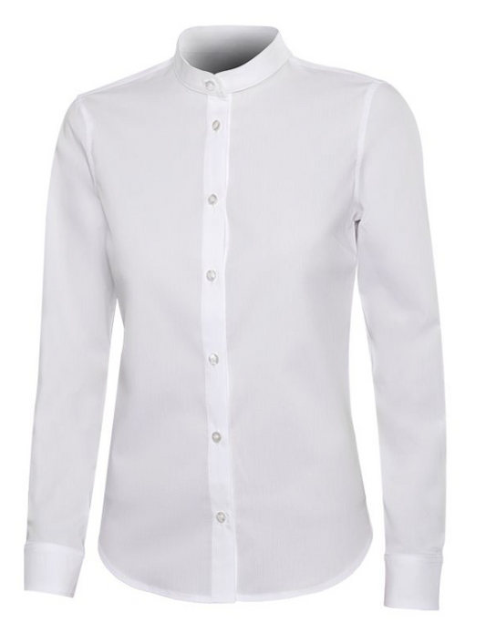 CAMISA CUELLO TIRILLA STRETCH MANGA LARGA MUJER